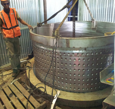On Site Fabrication Mixing Vessel 12,5 Te